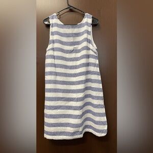 Beach Lunch Lounge Striped Nautical Shift Dress.